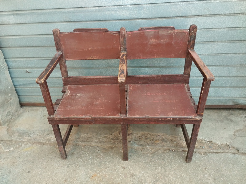 banco bancada teatro cine madera 45-85x96x45 2u